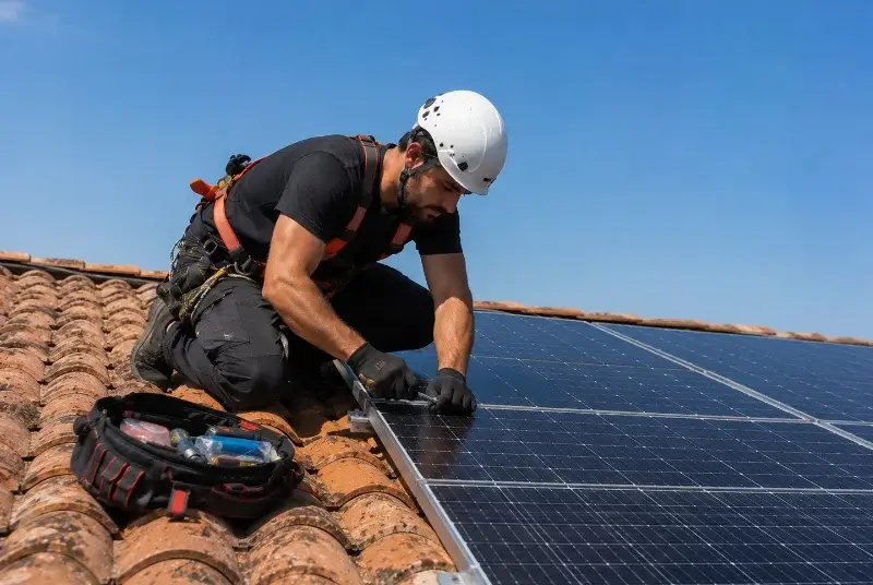 Maintenance et monitoring de panneaux solaires à Amanlis