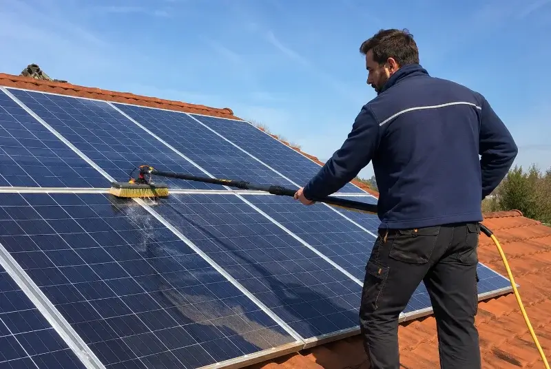 Nettoyage et entretien de panneaux solaires à Amanlis